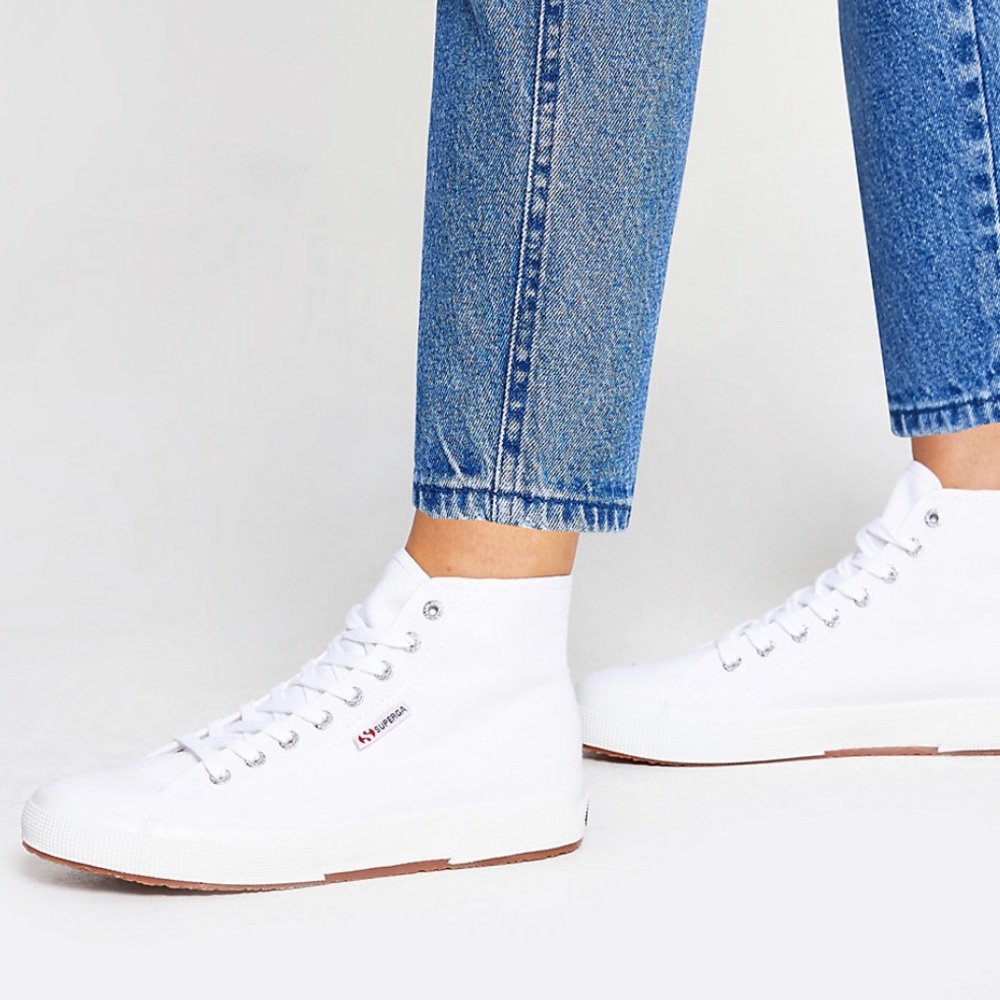 Superga Leather High Tops